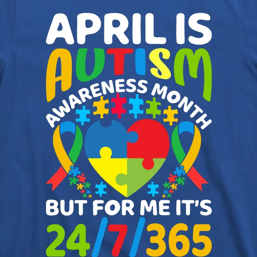 April Autism Awareness Month Autism Advocacy Autism Ribbon Autism Support T-Shirt