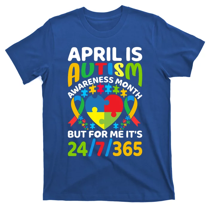 April Autism Awareness Month Autism Advocacy Autism Ribbon Autism Support T-Shirt