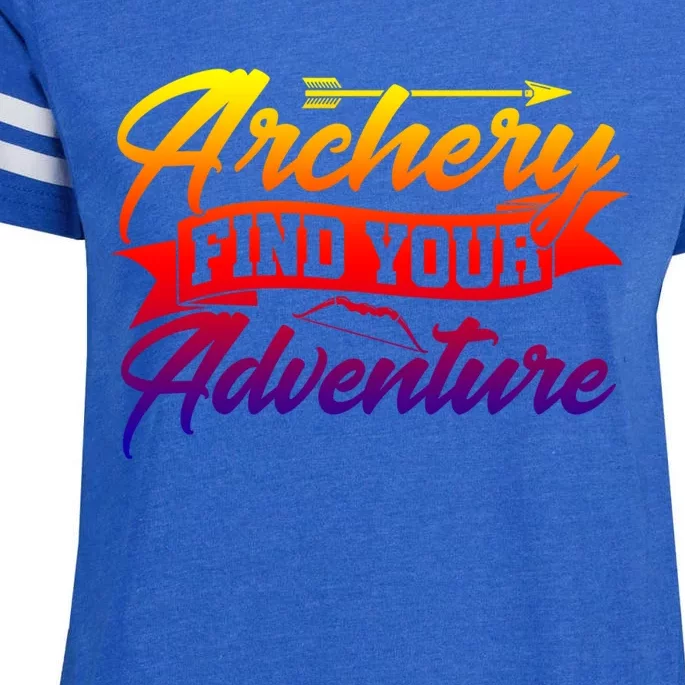 Archery Archer Arrow Bow Hunting Hunting Lover Athletic Gift Enza Ladies Jersey Football T-Shirt