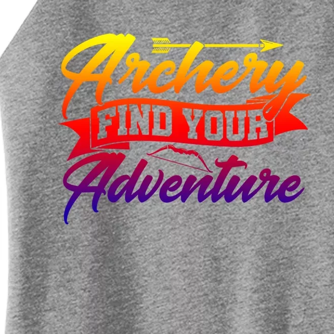 Archery Archer Arrow Bow Hunting Hunting Lover Athletic Gift Women’s Perfect Tri Rocker Tank