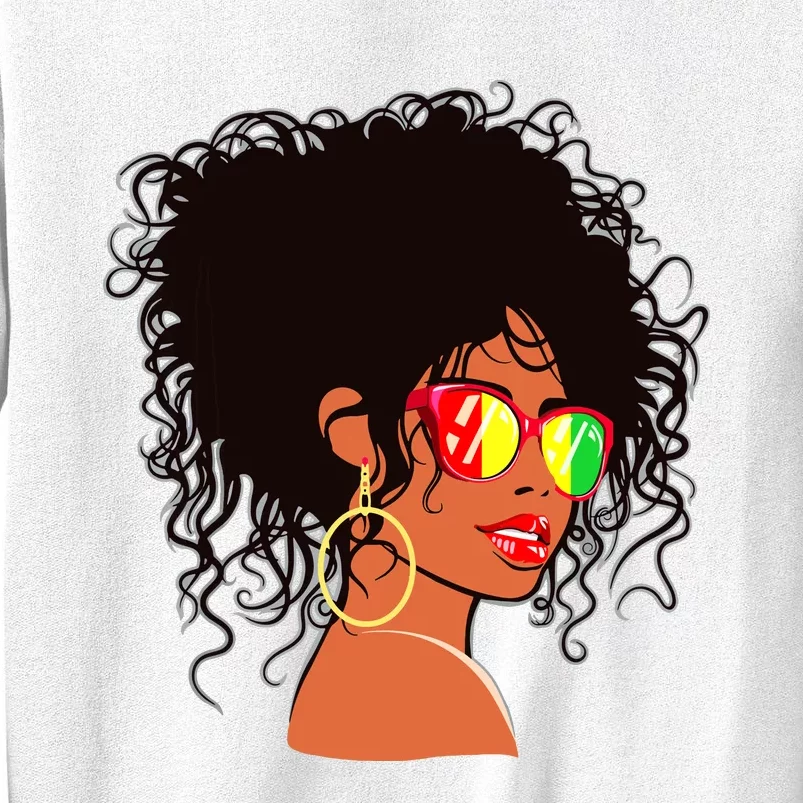 Afro African American Women Black Melanin Queen Juneteenth Sweatshirt