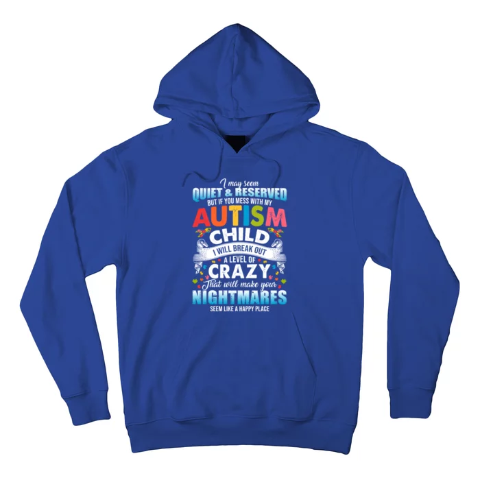 Autistic Autism Awareness Puzzle Pieces Proud Autism Mom Dad Gift Hoodie