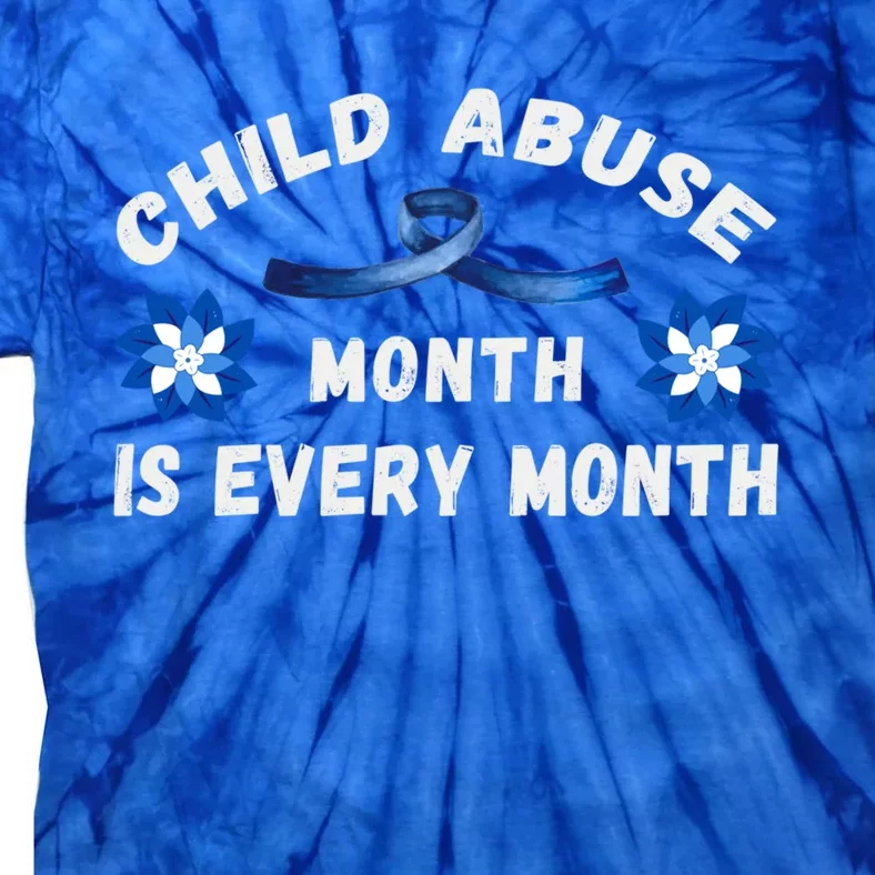 April Abuse Awareness Month Is Every Month Teacher Gift Tie-Dye T-Shirt