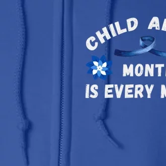 April Abuse Awareness Month Is Every Month Teacher Gift Full Zip Hoodie