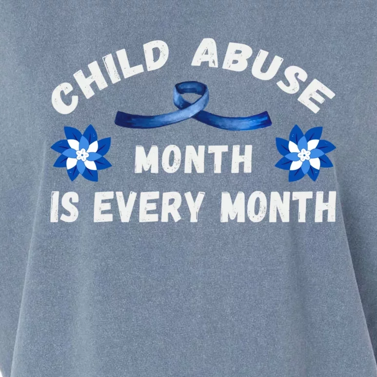 April Abuse Awareness Month Is Every Month Teacher Gift Garment-Dyed Women's Muscle Tee