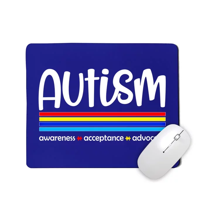 Autism Awareness Acceptance Advocacy Autism Awareness Month Gift Mousepad