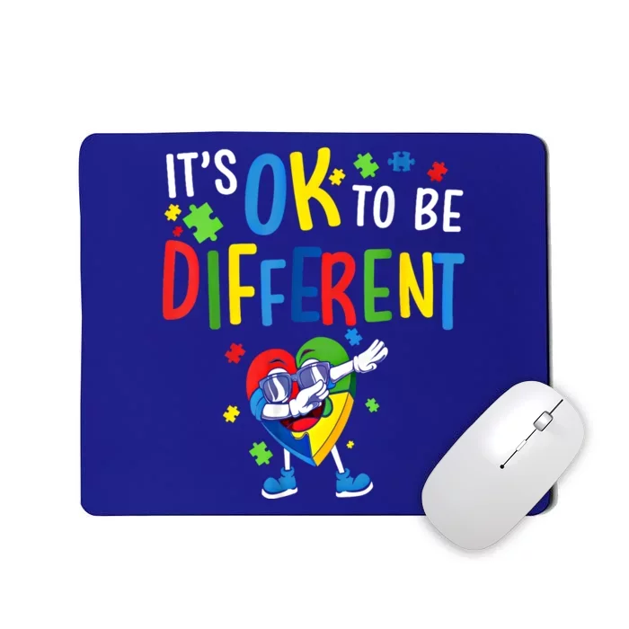 Autism Awareness Acceptance Heart Dabbing Gift Mousepad