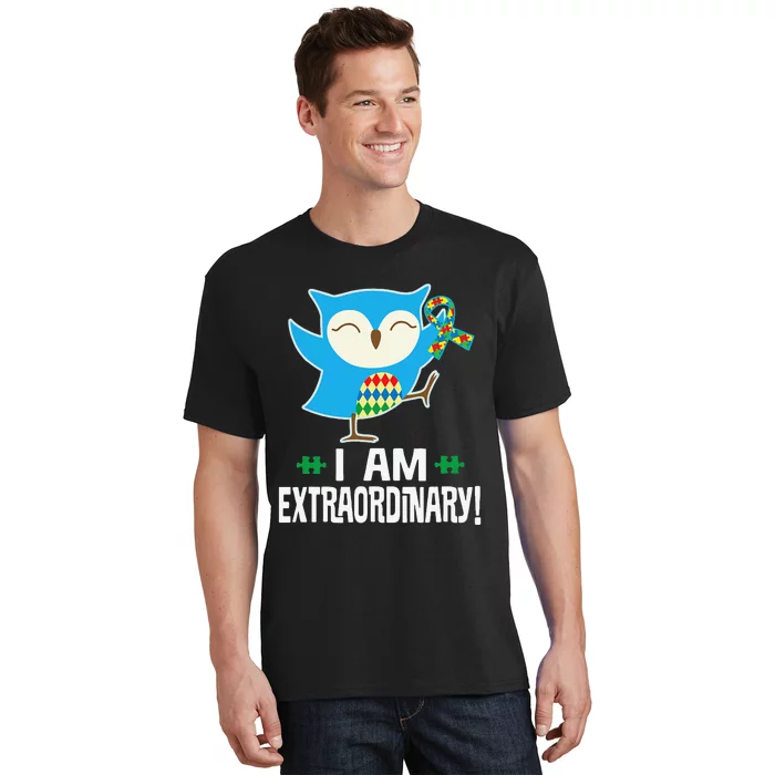 Autism Awareness Autistic Spectrum Disorder Owl T-Shirt