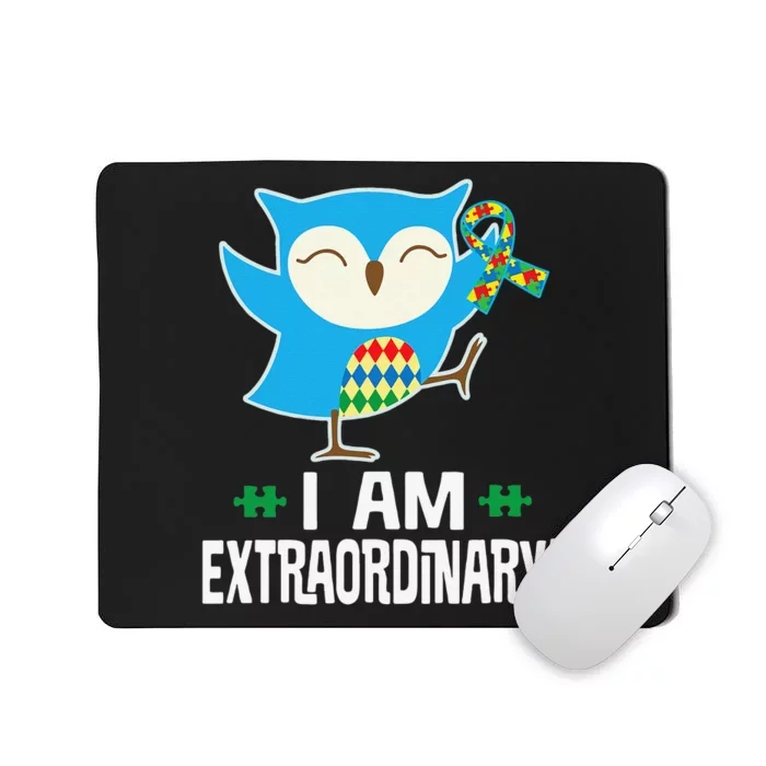 Autism Awareness Autistic Spectrum Disorder Owl Mousepad