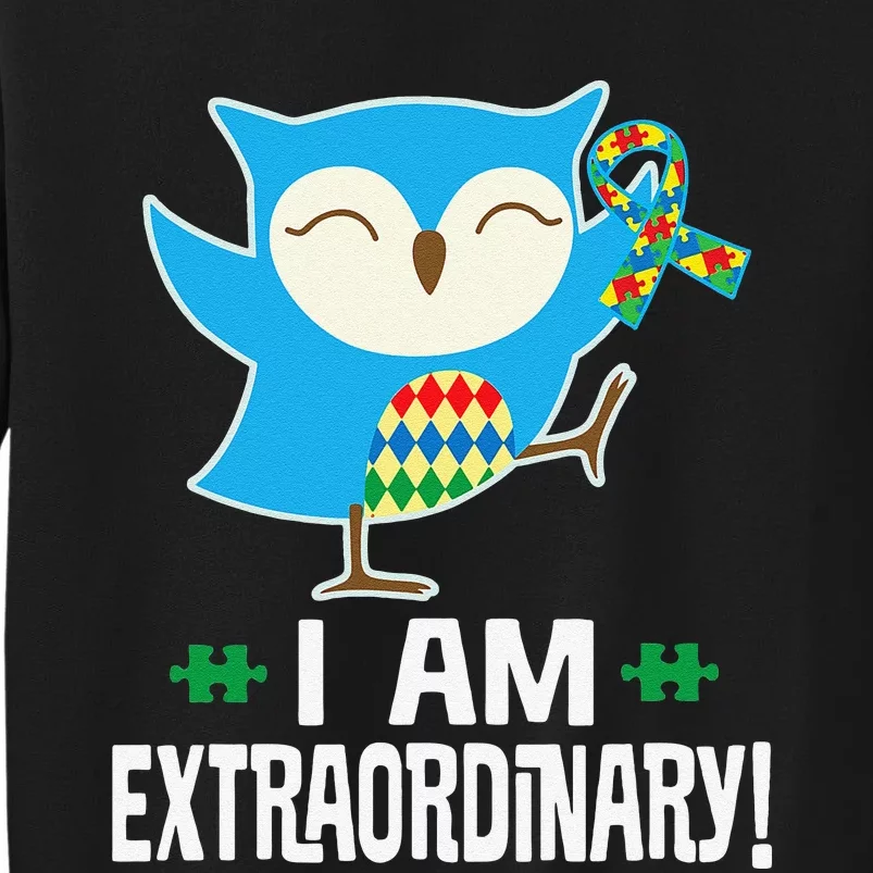 Autism Awareness Autistic Spectrum Disorder Owl Tall Sweatshirt