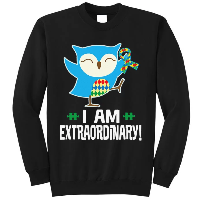 Autism Awareness Autistic Spectrum Disorder Owl Tall Sweatshirt