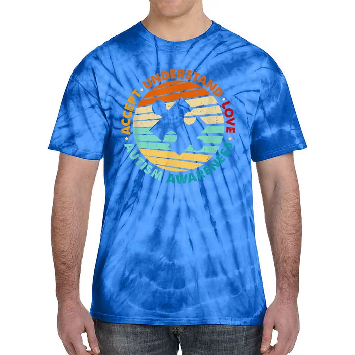 Autism Awareness Accept Understand Love Vintage  Wo Tie-Dye T-Shirt