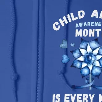 April Abuse Awareness Month Is Every Month Teacher Gift Full Zip Hoodie