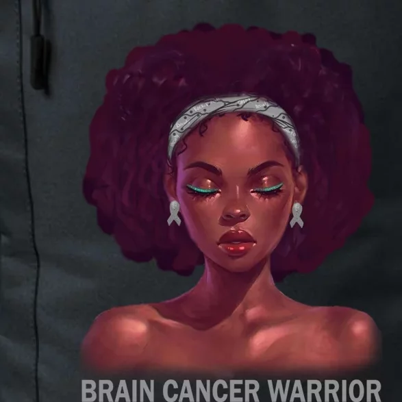 Afro African American Black Brain Cancer Warrior Gift Daily Commute Backpack