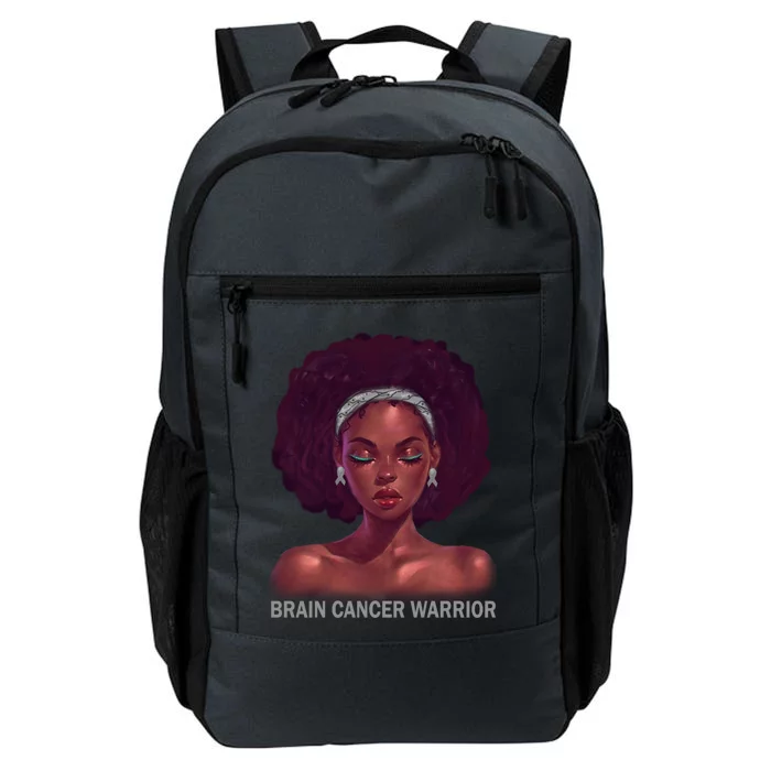 Afro African American Black Brain Cancer Warrior Gift Daily Commute Backpack