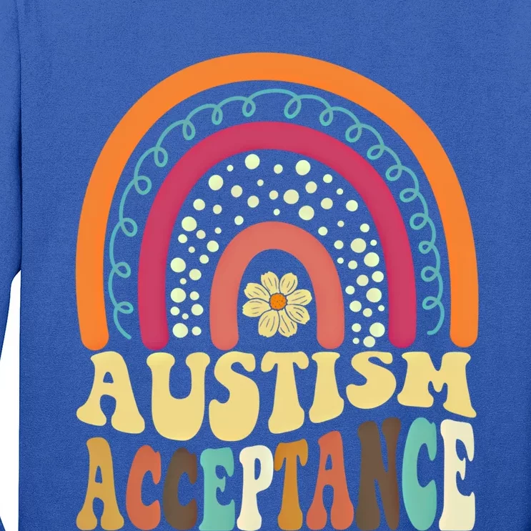 Autism Awareness Acceptance Rainbow Autism Cool Gift Long Sleeve Shirt