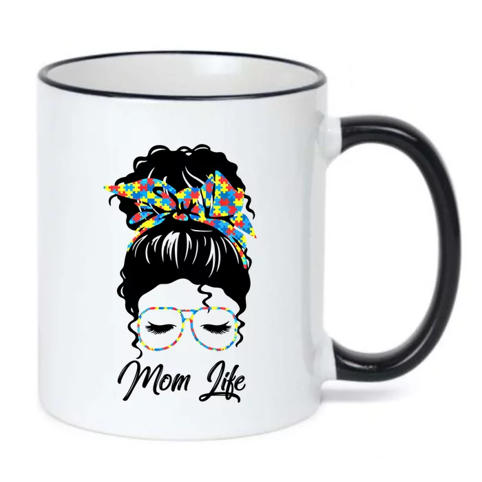 Autistic Autism Awareness Mom Life Mom Gift Black Color Changing Mug