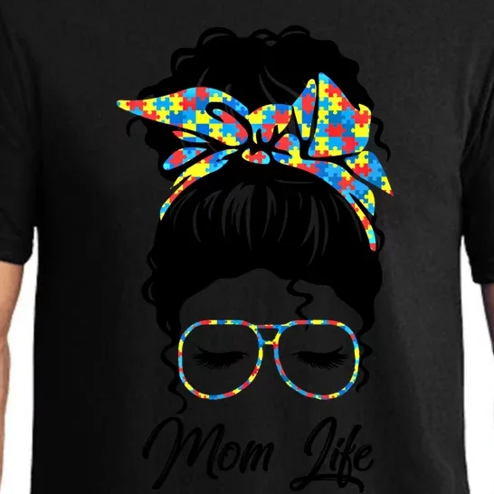 Autistic Autism Awareness Mom Life Mom Gift Pajama Set