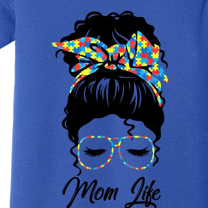 Autistic Autism Awareness Mom Life Mom Gift Baby Bodysuit