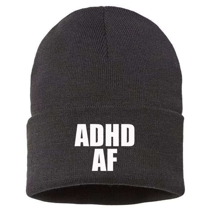 Adhd Af Sustainable Knit Beanie