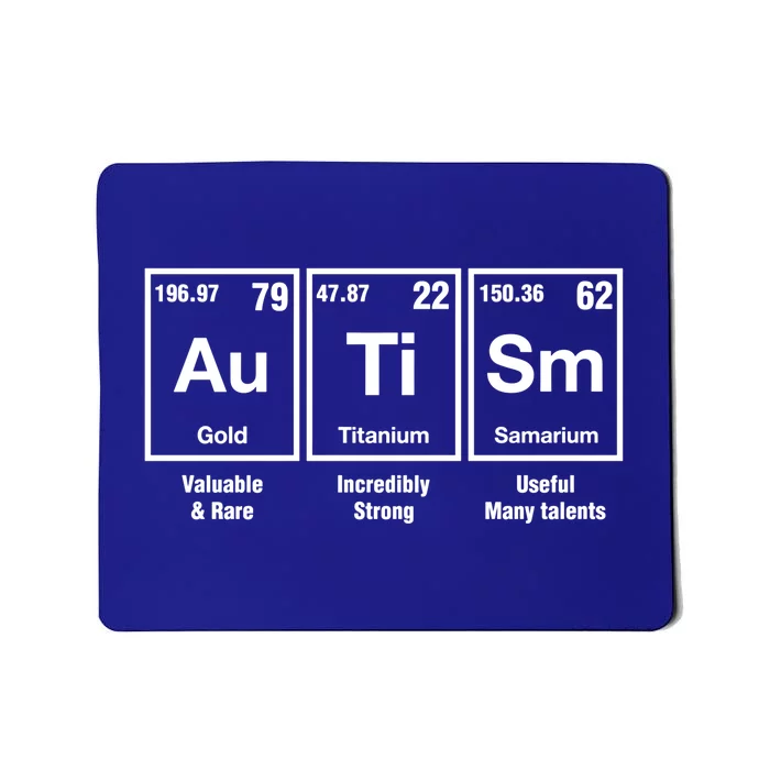 Autism Awareness Advocate Periodic Table Teacher Acceptance Gift Mousepad