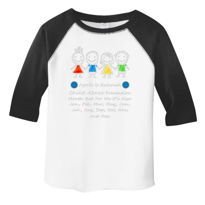 April Abuse Awareness Month Teacher Matching Outfit Gift Toddler Fine Jersey T-Shirt