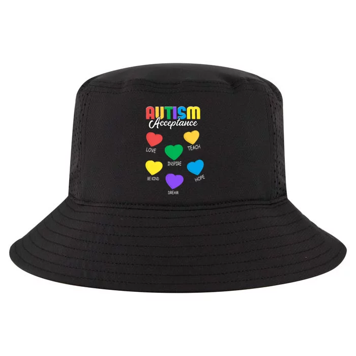 Autism Awareness Acceptance Heart Cool Comfort Performance Bucket Hat