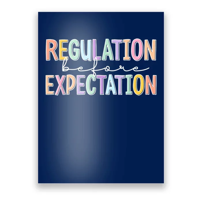 Autism Awareness Acceptance Regulation Before Expectation Poster