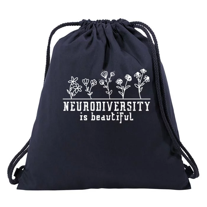 Adhd Autism Awareness Neurodiversity Is Beautiful Gift Drawstring Bag