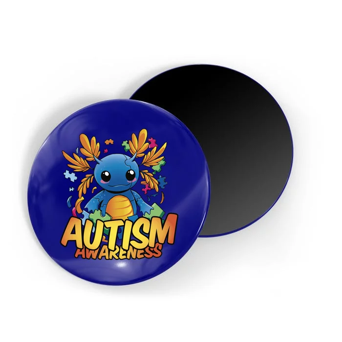 Axolotl Autism Awareness Magnet