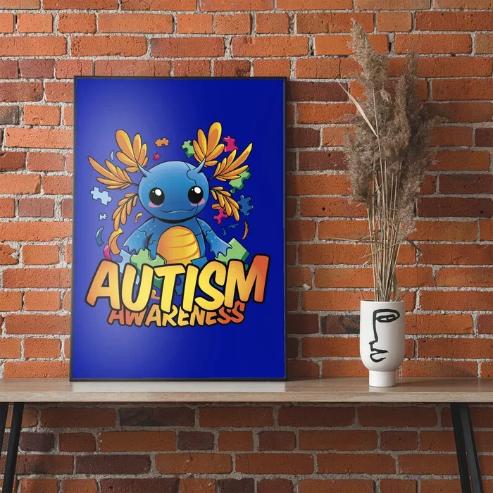 Axolotl Autism Awareness Poster