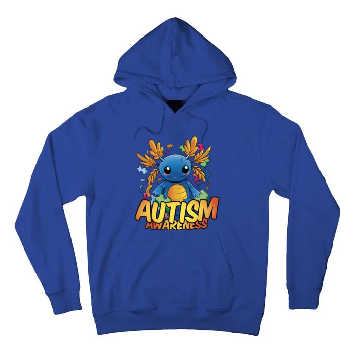 Axolotl Autism Awareness Tall Hoodie