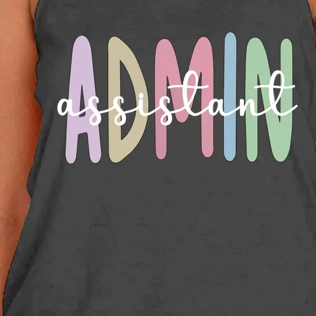 Admin Assistant Appreciation Administrative Assistant Women's Knotted Racerback Tank