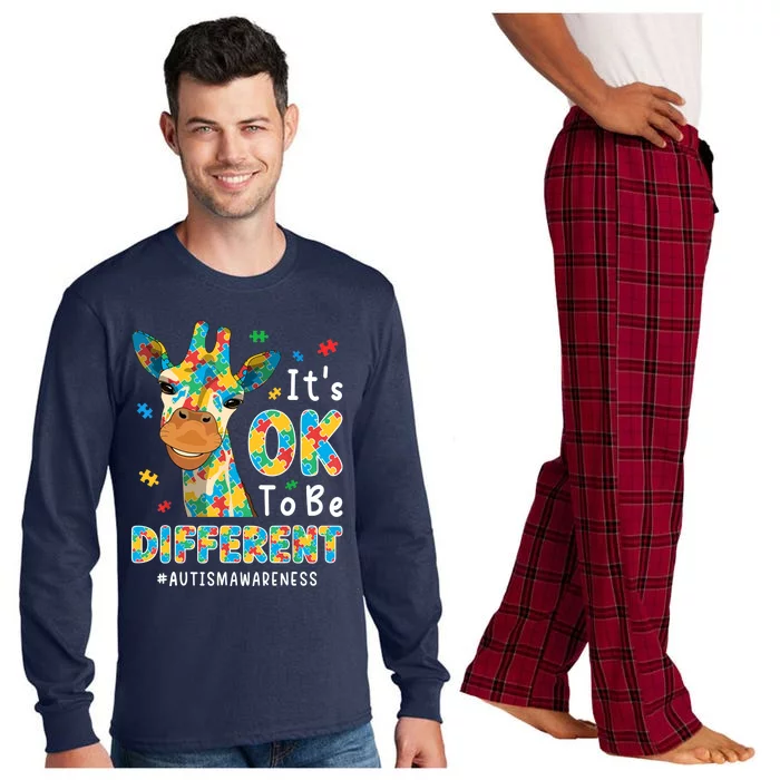 Autism Awareness Acceptance Wo Its Ok To Be Different Long Sleeve Pajama Set