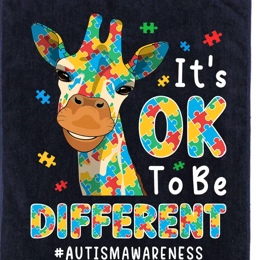 Autism Awareness Acceptance Wo Its Ok To Be Different Platinum Collection Golf Towel