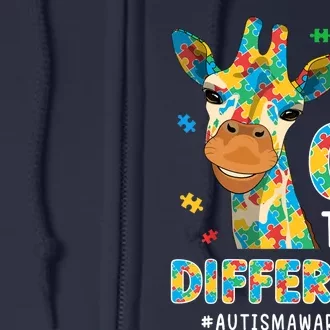 Autism Awareness Acceptance Wo Its Ok To Be Different Full Zip Hoodie