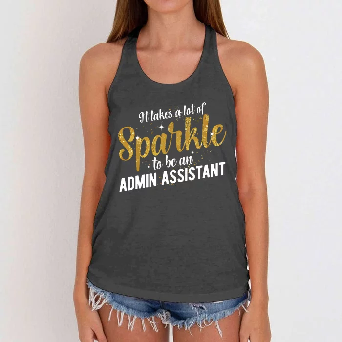 Admin Assistant Appreciation Administrative Assistant Women's Knotted Racerback Tank