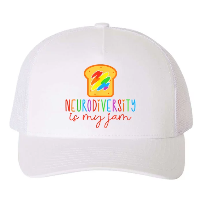 Autism Awareness Acceptance Neurodiversity Is My Jam Women Yupoong Adult 5-Panel Trucker Hat