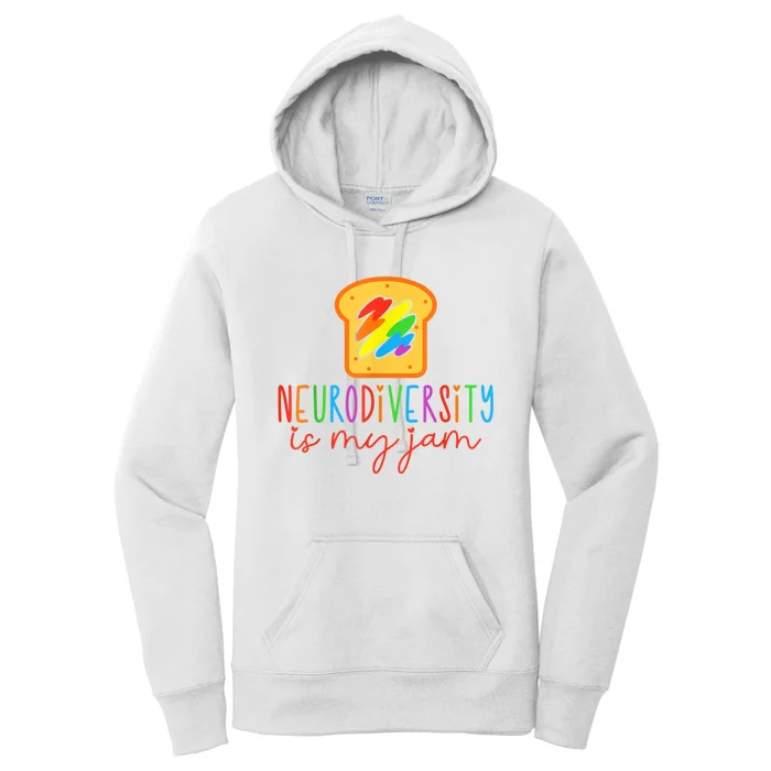 Autism Awareness Acceptance Neurodiversity Is My Jam Women Women's Pullover Hoodie