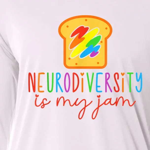 Autism Awareness Acceptance Neurodiversity Is My Jam Women Cooling Performance Long Sleeve Crew