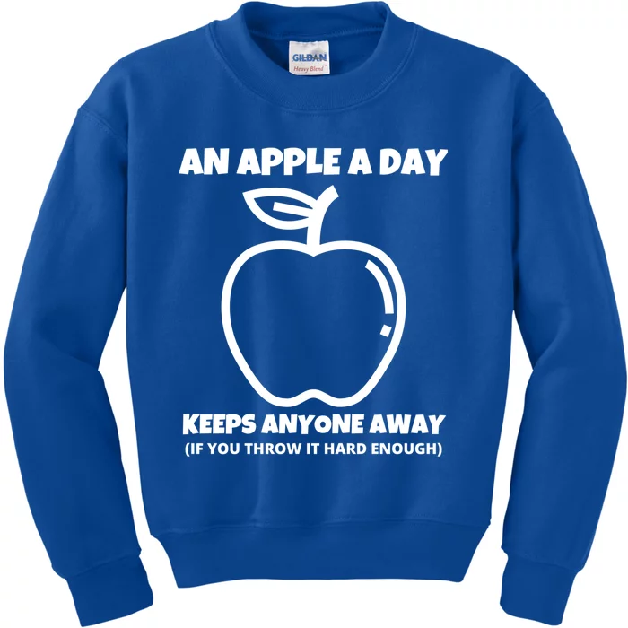 An Apple A Day Sarcastic Rude Singles Dating Saying Gift Kids Sweatshirt