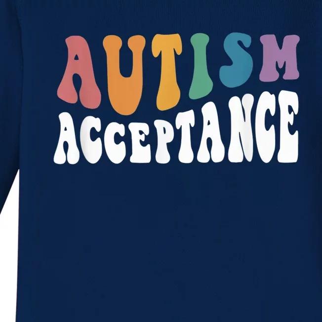 Autism Awareness Acceptance Special Education Teacher Gifts Baby Long Sleeve Bodysuit