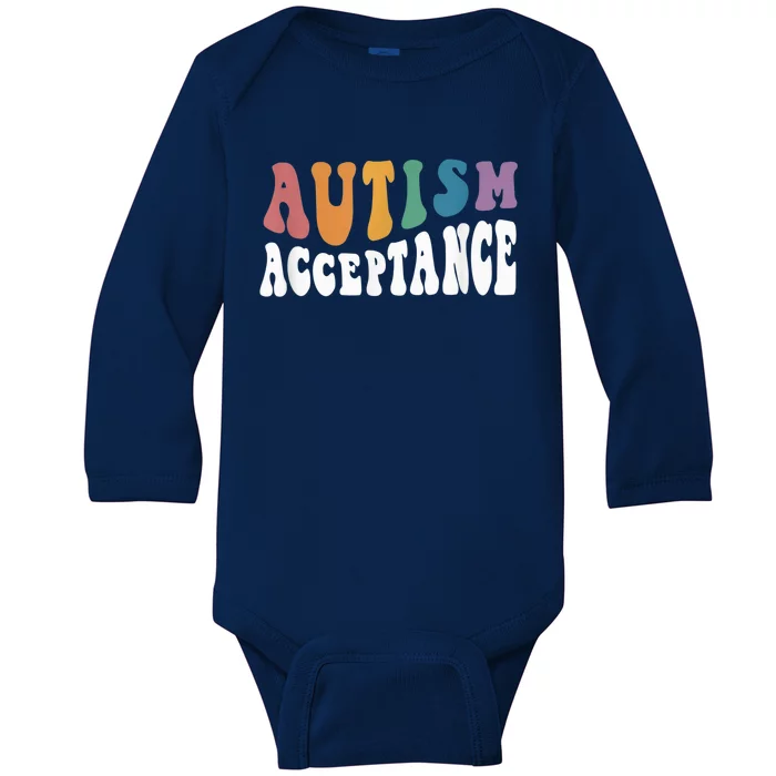 Autism Awareness Acceptance Special Education Teacher Gifts Baby Long Sleeve Bodysuit