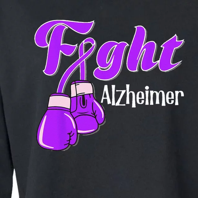 Alzheimer Awareness Alzheimer Alzheime Cropped Pullover Crew