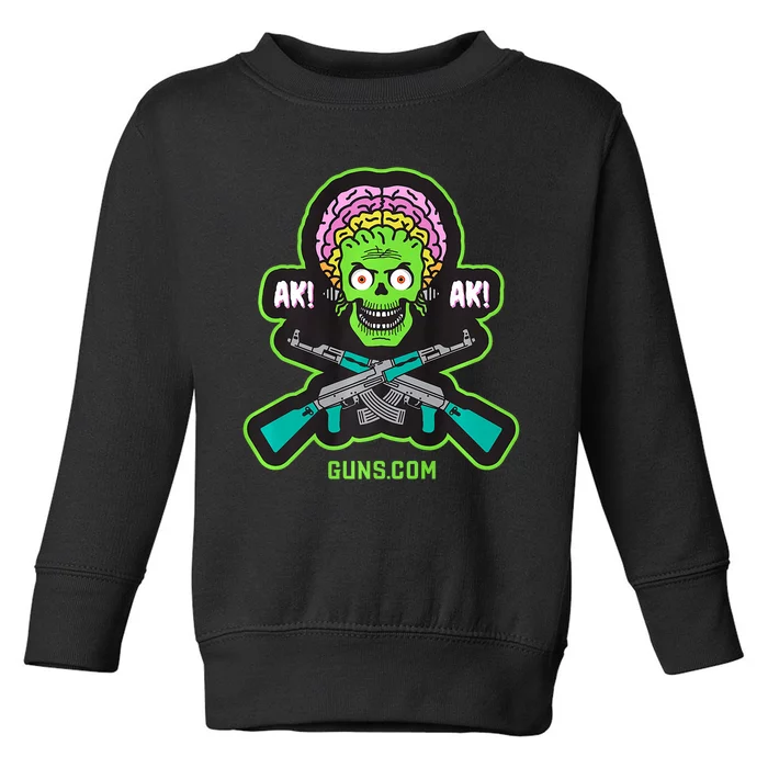 AK! AK! AK47 Alien Toddler Sweatshirt