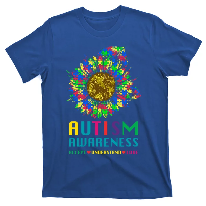 Autism Awareness Accept Understand Love Puzzle Autism Mom Gift T-Shirt