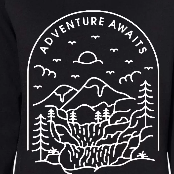 Adventure Awaits Womens California Wash Sweatshirt