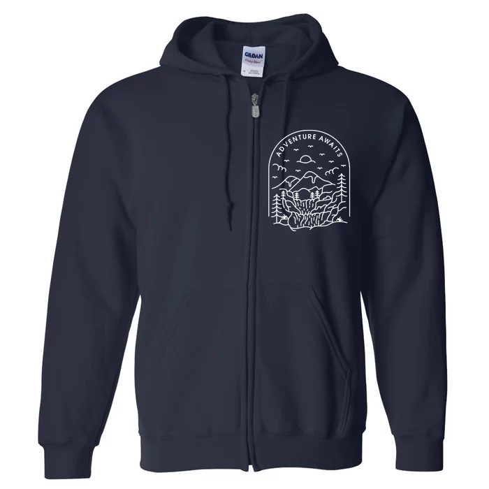 Adventure Awaits Full Zip Hoodie