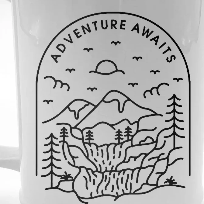 Adventure Awaits Front & Back Beer Stein