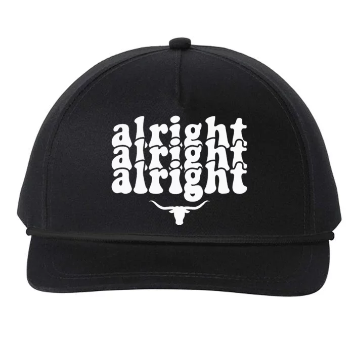 Alright Alright Alright Texas Pride State Usa Snapback Five-Panel Rope Hat